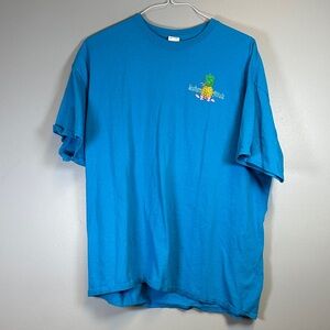 Gildan Teal Pineapple Graphic Tee Mens 2X